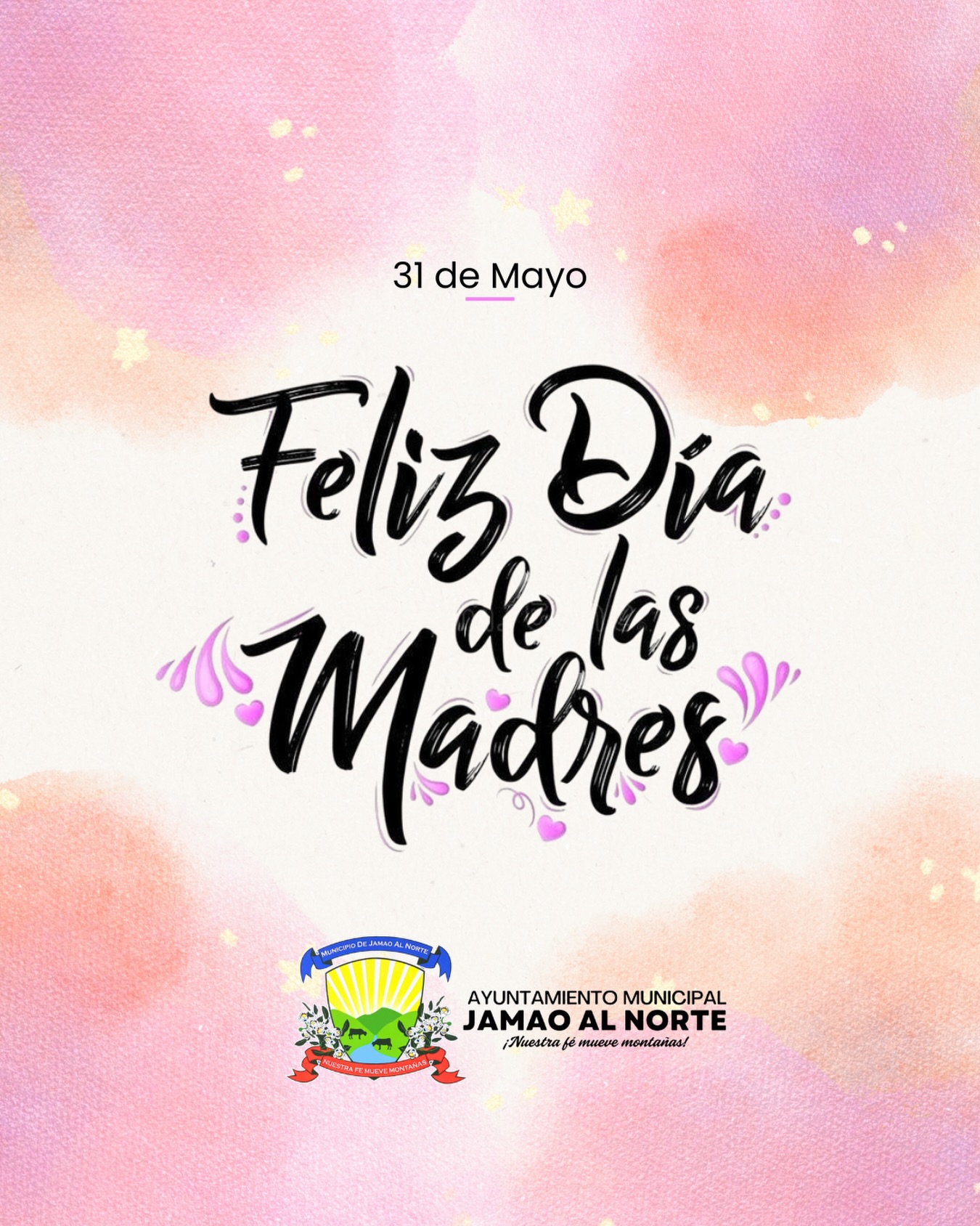Hoy rendimos un merecido homenaje a todas las madres de nuestro municipio, mujeres valientes, luchadoras y llenas de amor que día a día construyen hogares fuertes y una mejor sociedad. ✨💖 ¡Feliz Día de las Madres!